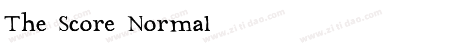 The Score Normal字体转换